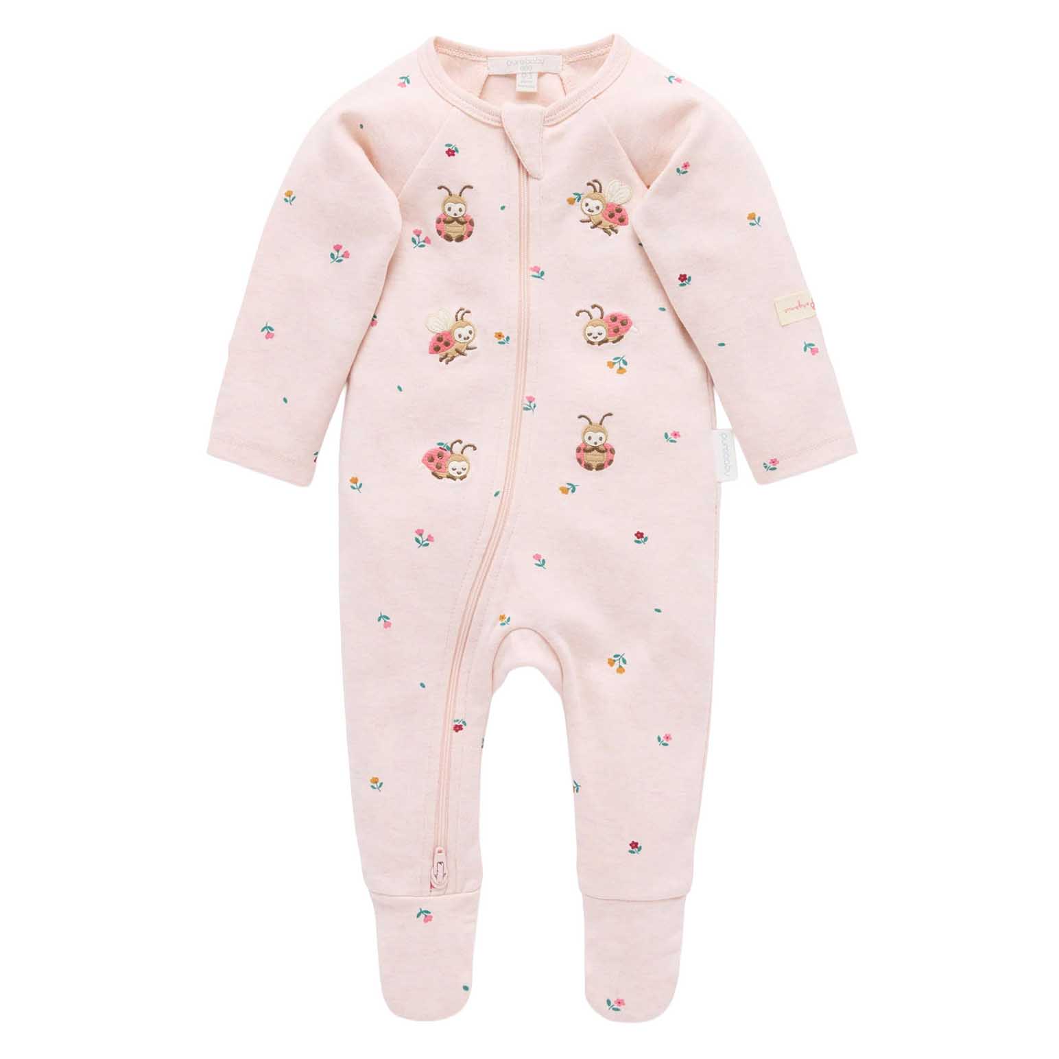 Purebaby Thick Zip Growsuit